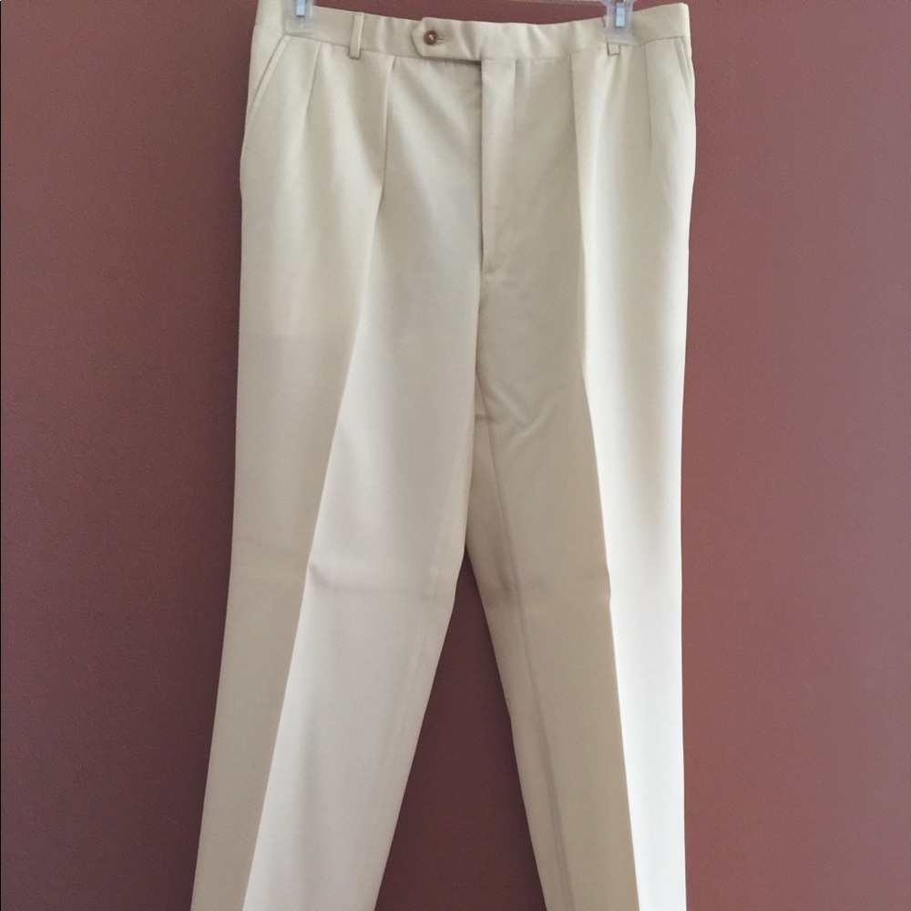 PAUL STUART cream dress pants